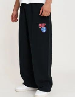 Redondo Supply Wide Leg Trackpants in Black