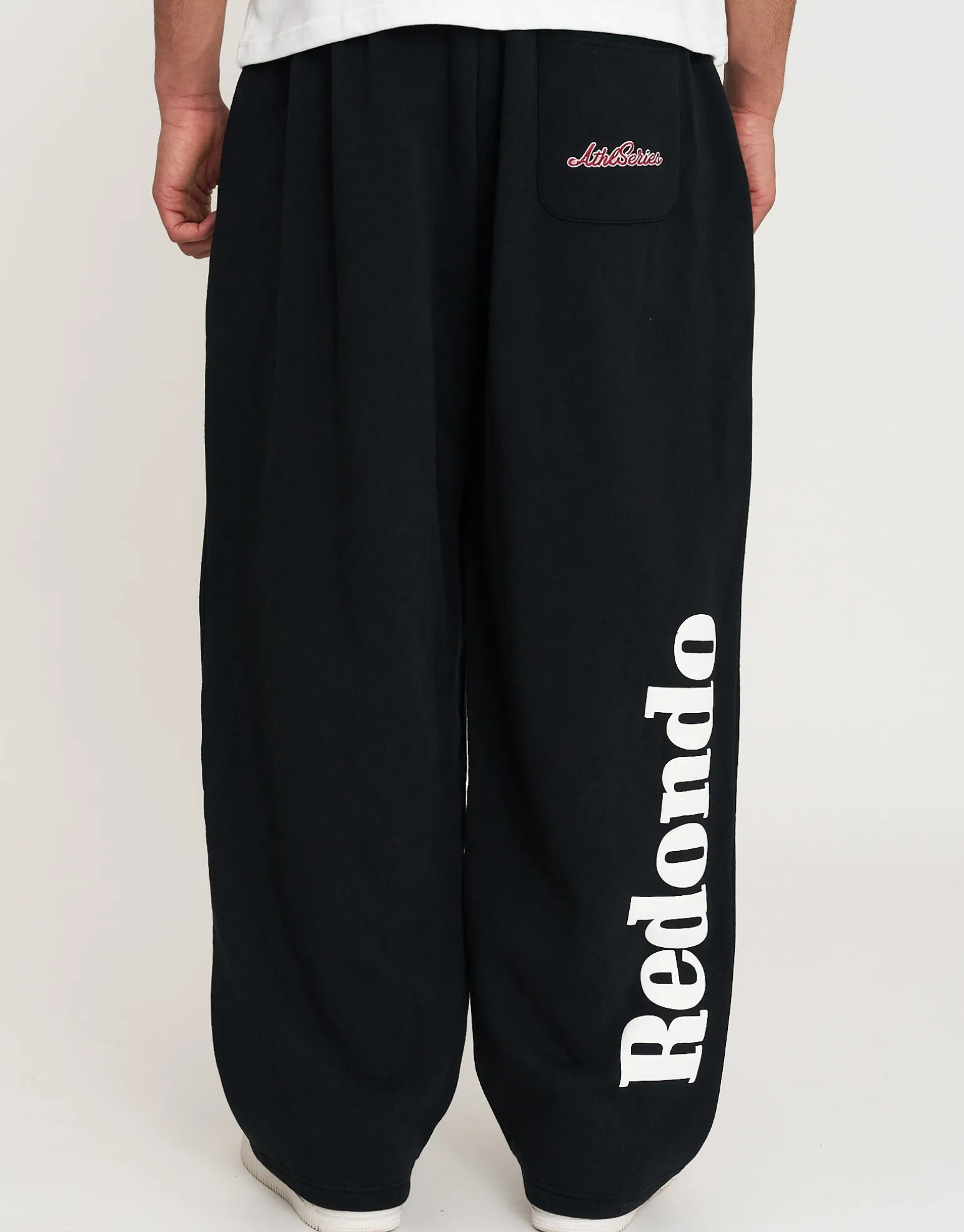 Redondo Supply Wide Leg Trackpants in Black