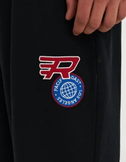Redondo Supply Wide Leg Trackpants in Black