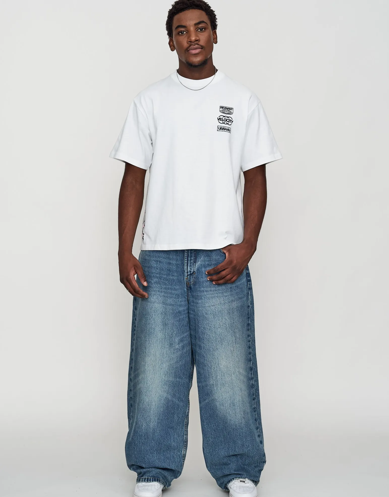Redstar Car Relaxed Fit T Shirt in Blanc