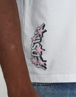 Redstar Car Relaxed Fit T Shirt in Blanc