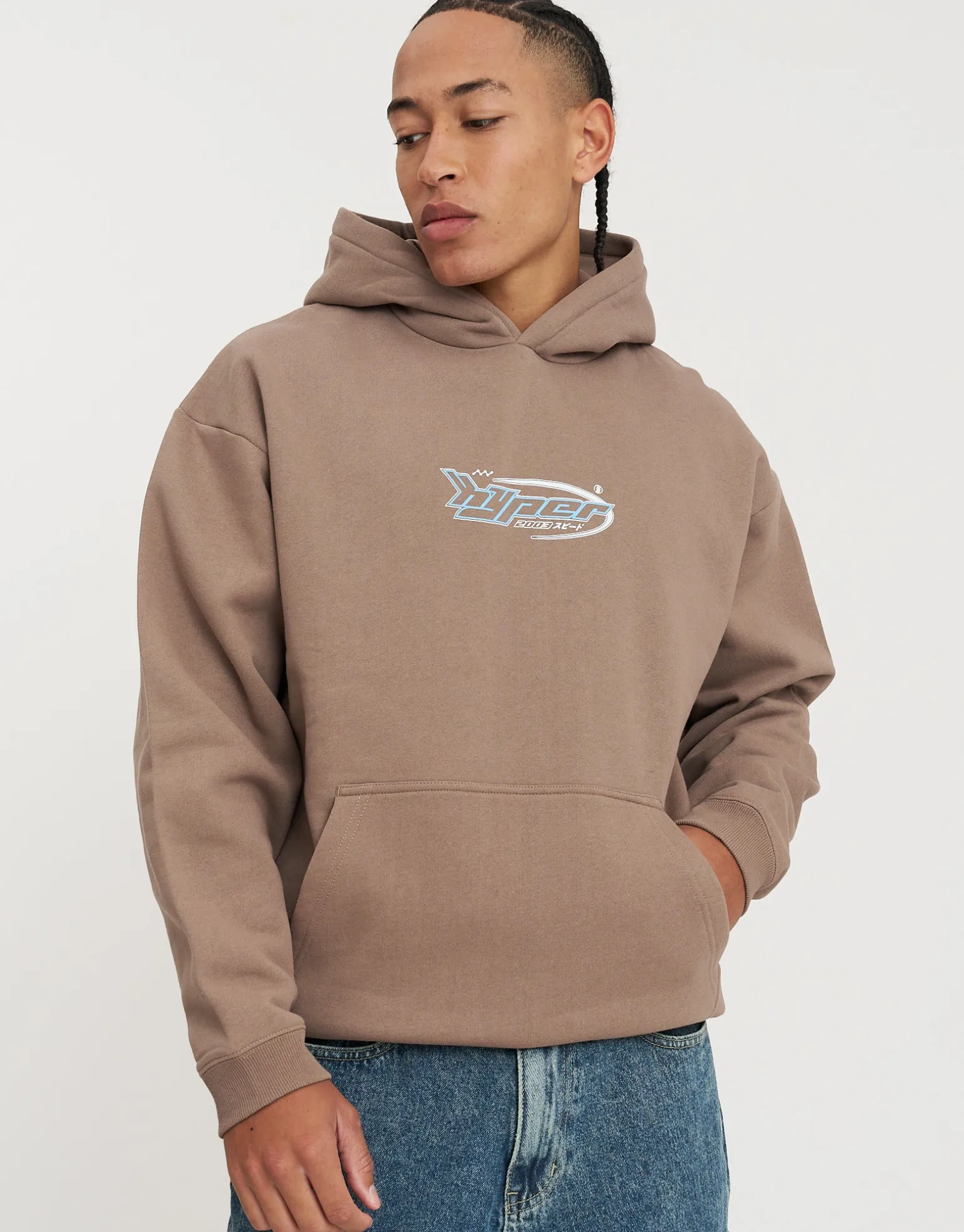 Redstar Racer Oversized Hoodie in Black
