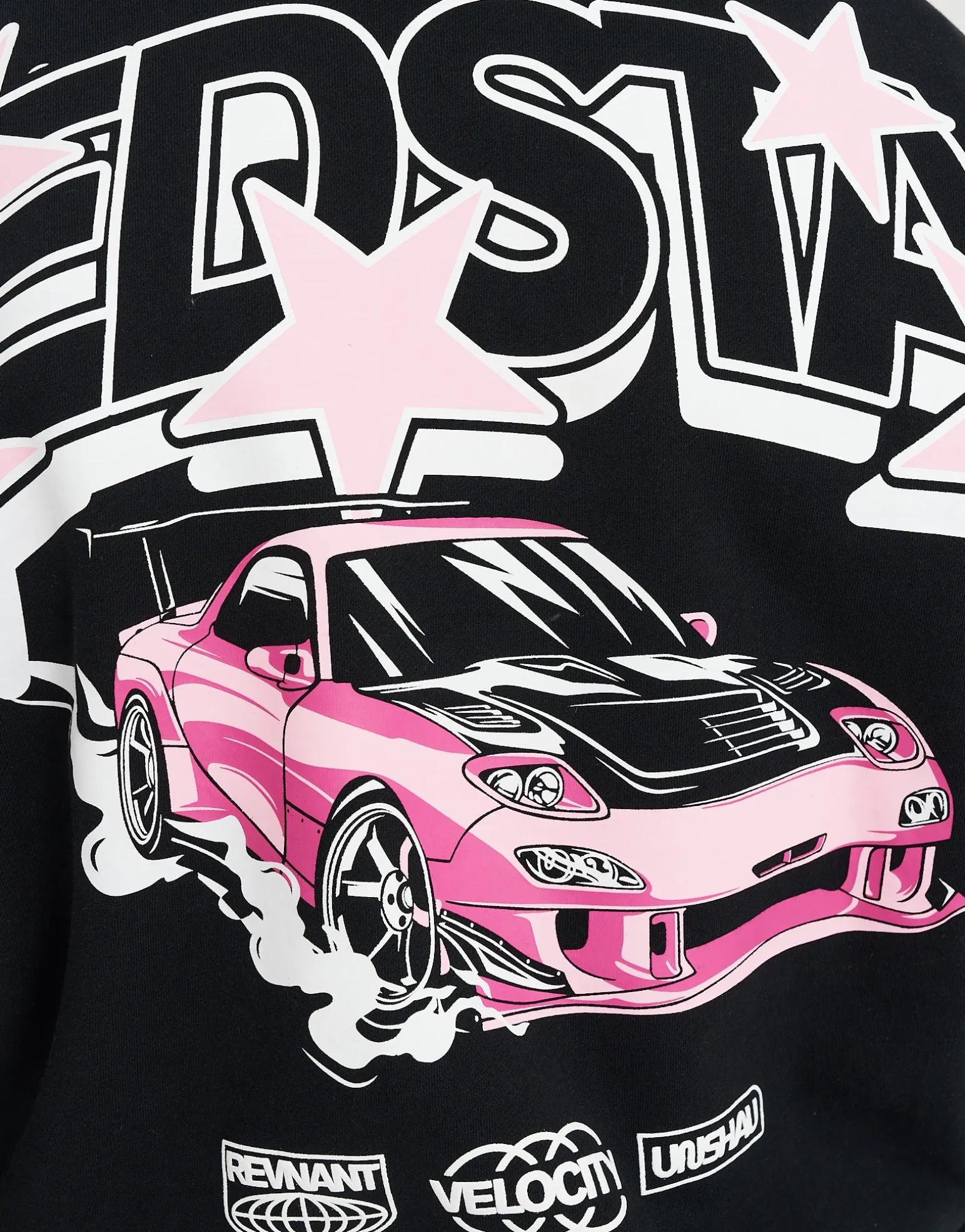 Redstar Racer Oversized Hoodie in Black