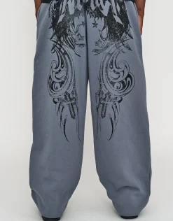Redstar Wide Track Pants in Storm Grey