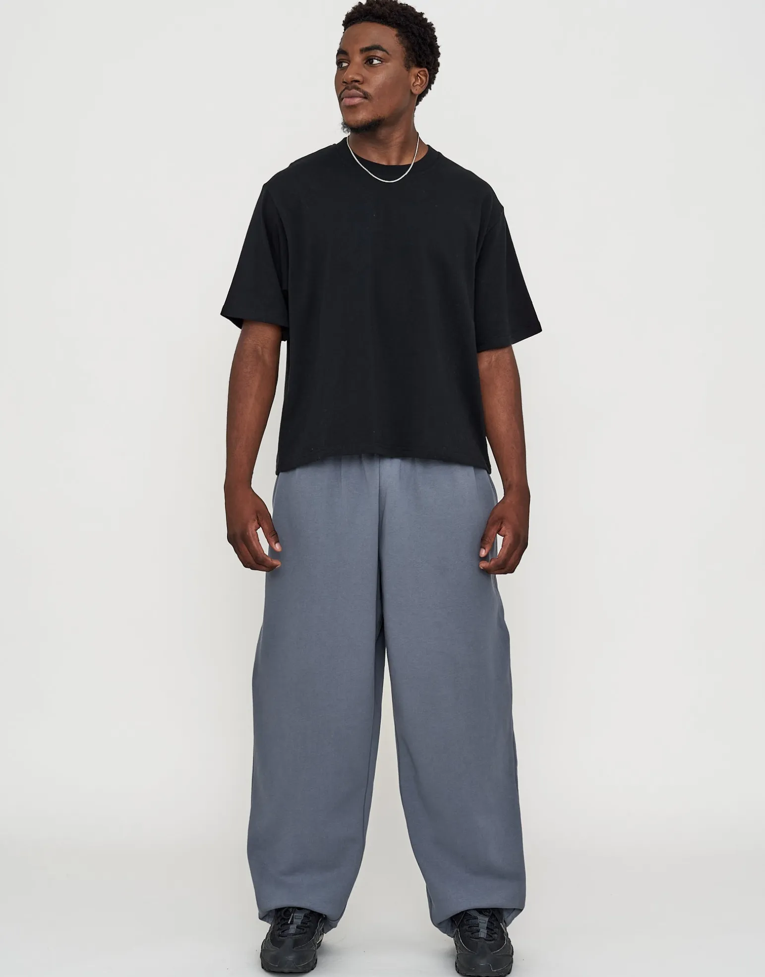 Redstar Wide Track Pants in Storm Grey