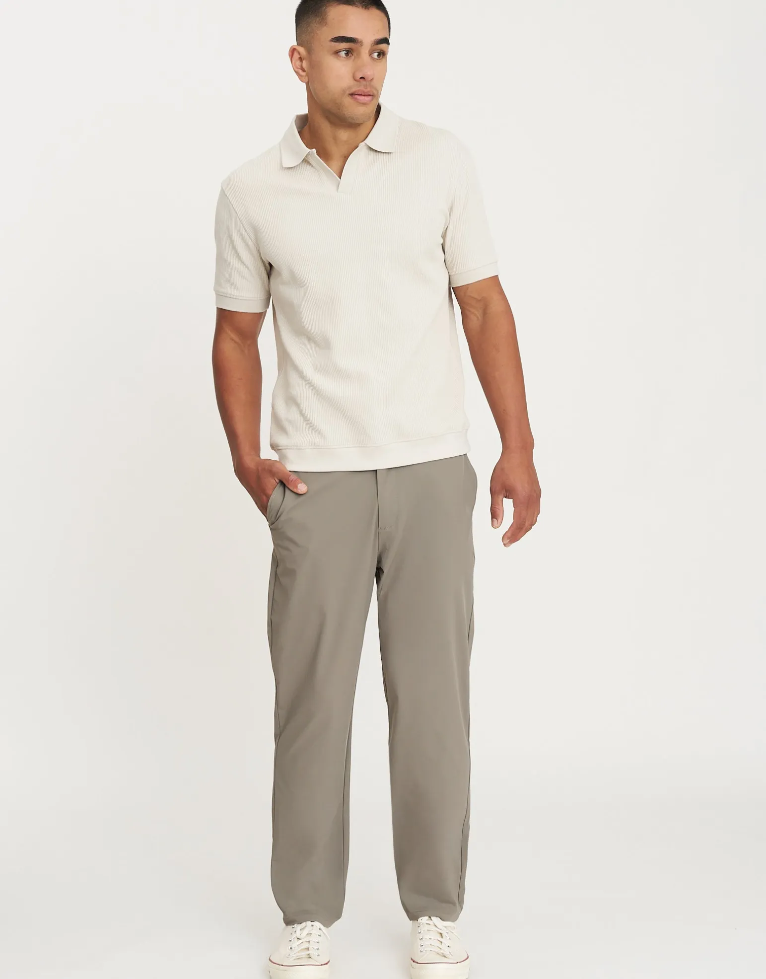 Regular Fit Oscar Dress Pants in Granite