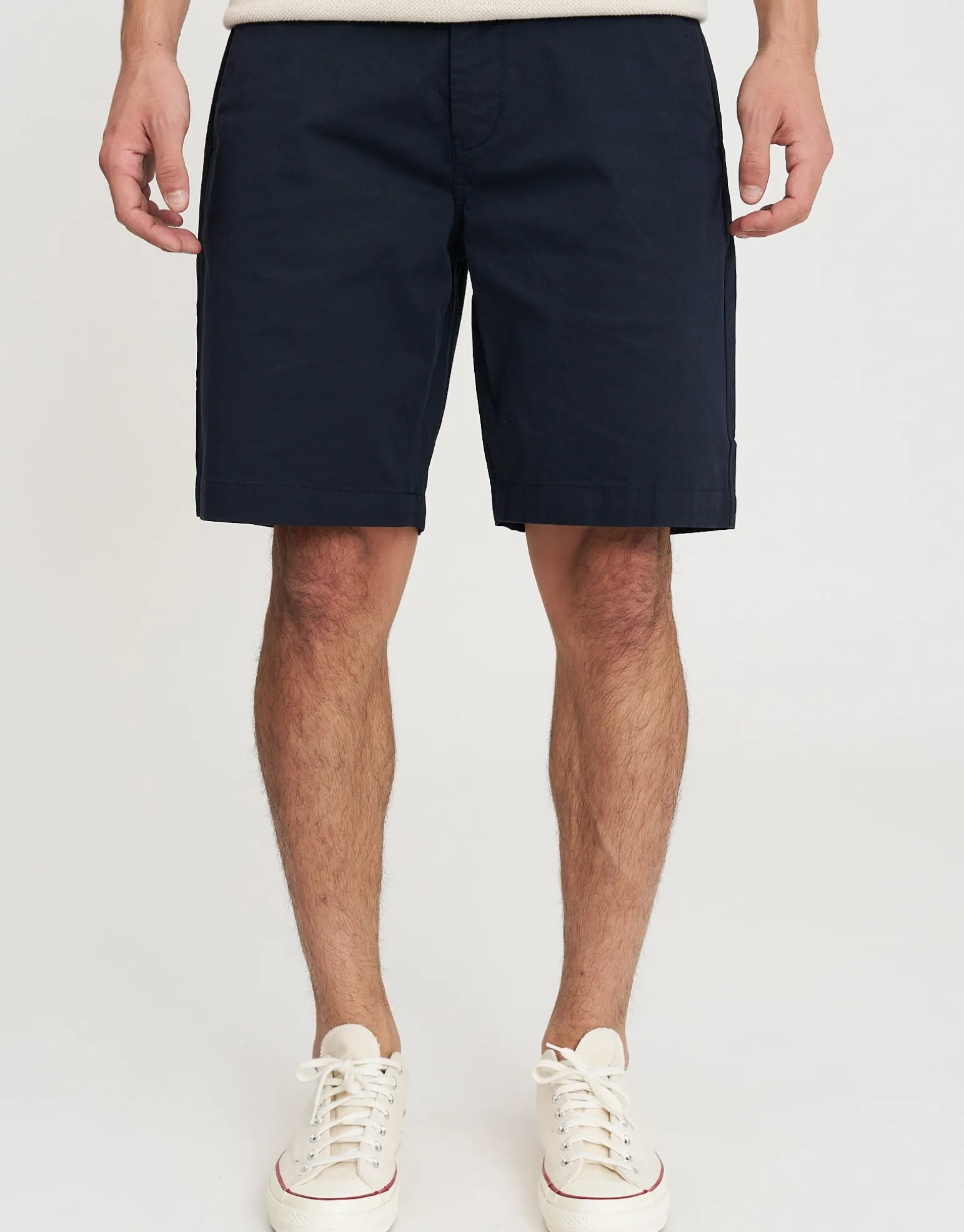 Regular Fit Stretch Chino Shorts in Stone