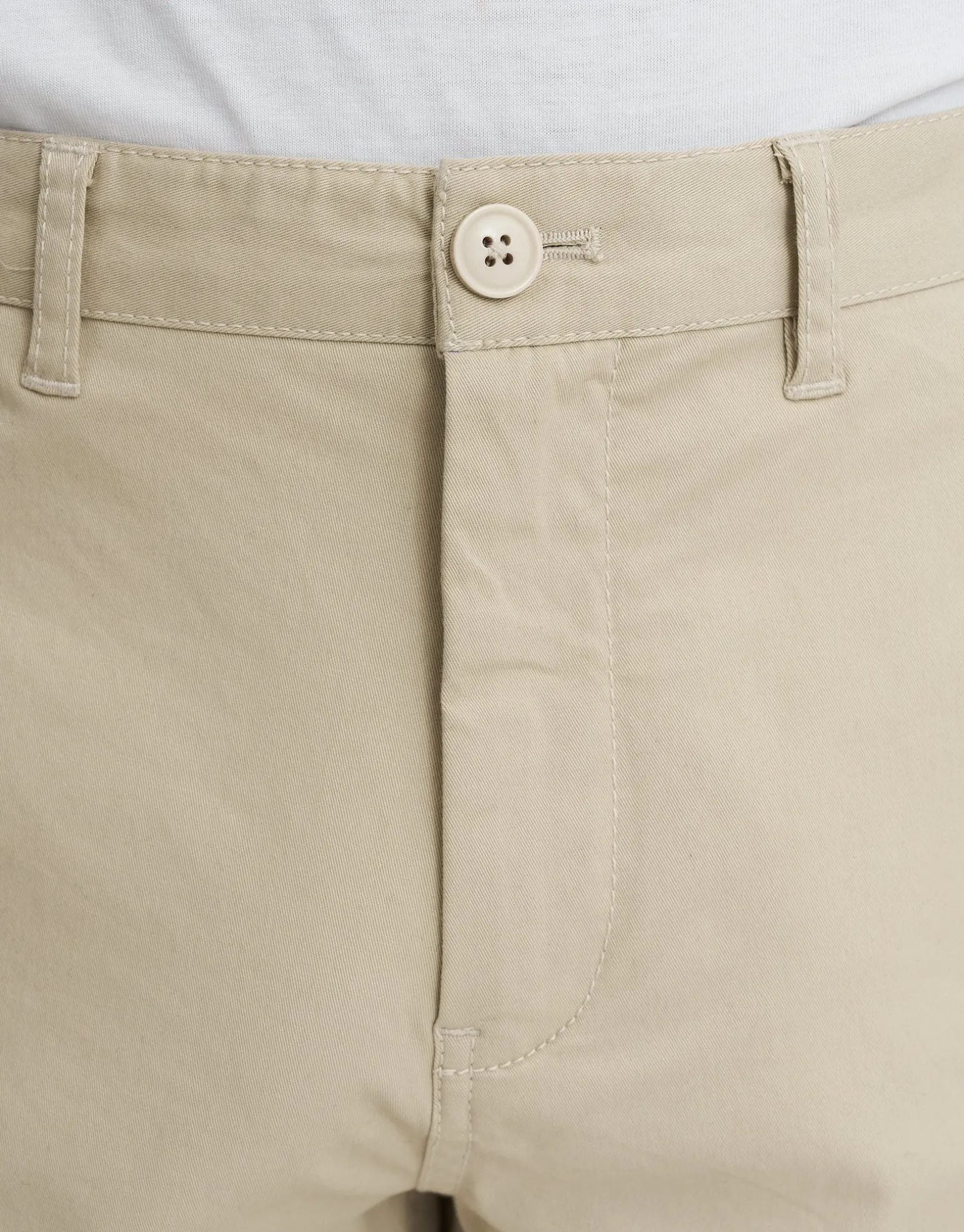 Regular Fit Stretch Chino Shorts in Stone