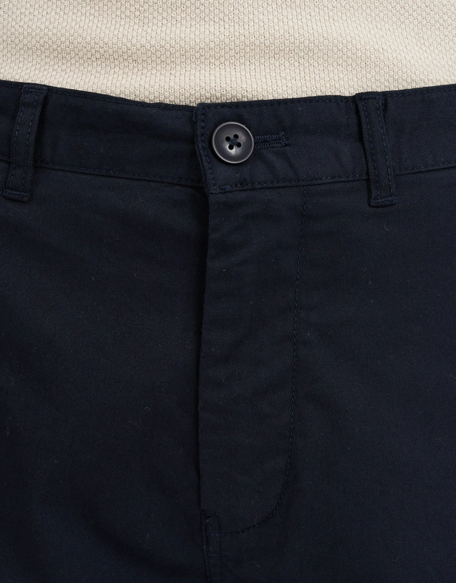 Regular Fit Stretch Chino Shorts in Stone
