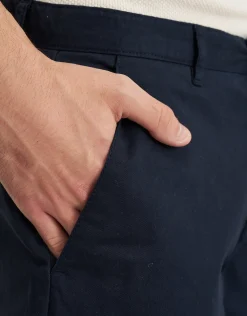 Regular Fit Stretch Chino Shorts in Stone