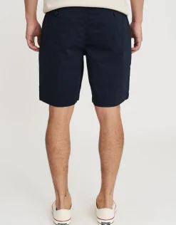 Regular Fit Stretch Chino Shorts in Navy