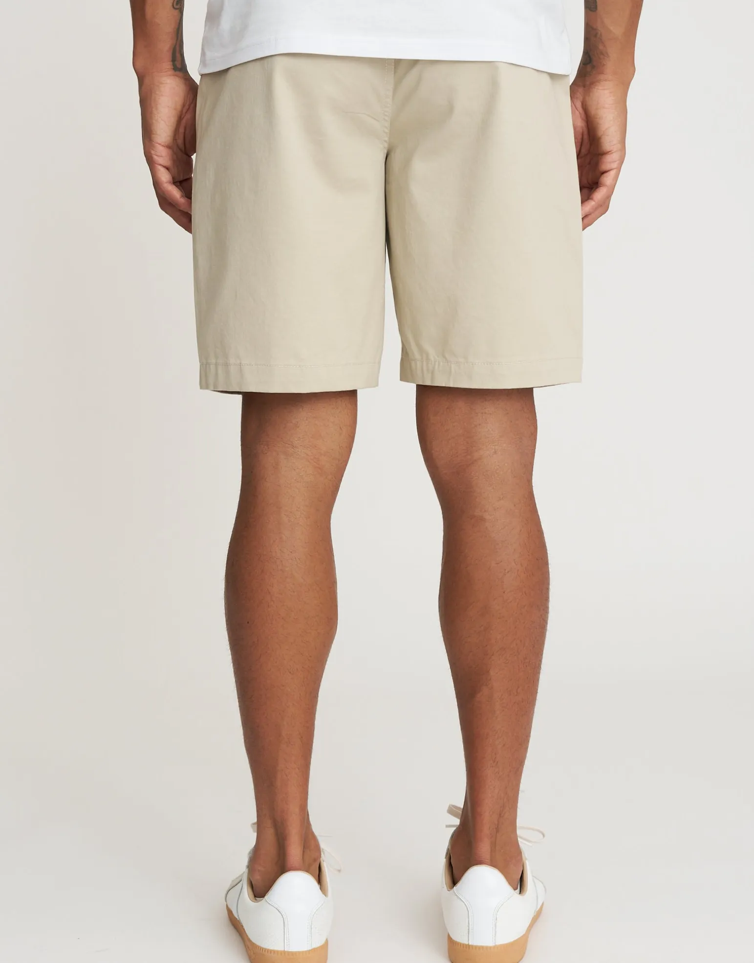 Regular Fit Stretch Chino Shorts in Navy