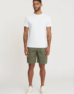 Regular Fit Stretch Chino Shorts in Black