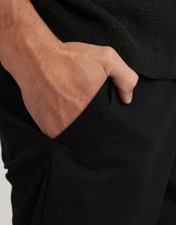 Regular Fit Stretch Chino Shorts in Black