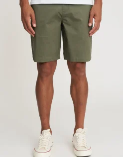 Regular Fit Stretch Chino Shorts in Navy 002