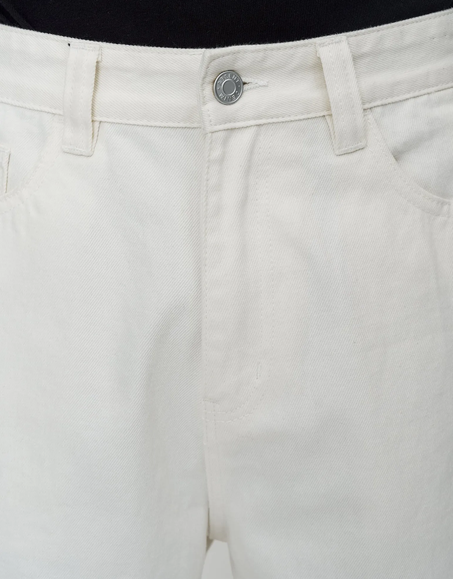 Relaxed Fit Cargo Jorts in Cloud White