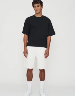 Relaxed Fit Cargo Jorts in Sun Washed Blue