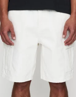 Relaxed Fit Cargo Jorts in Sun Washed Blue