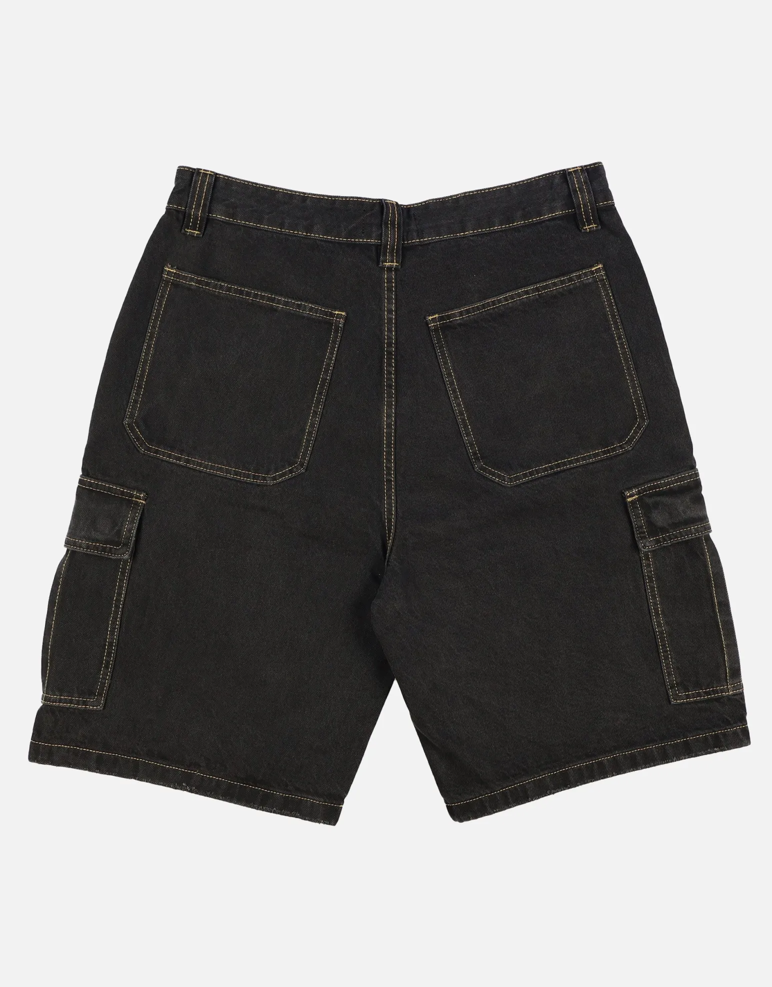 Relaxed Fit Cargo Jorts in Swill Blue