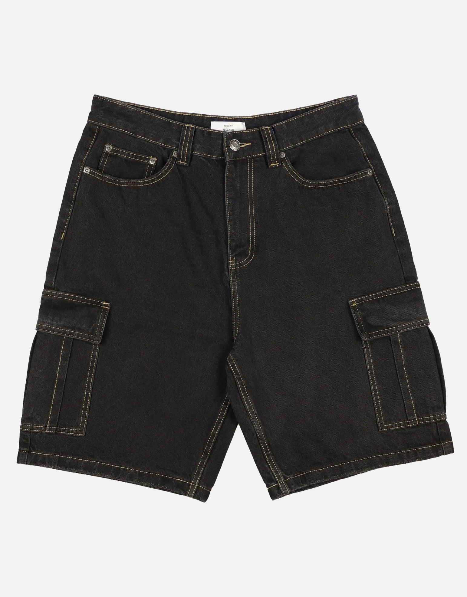 Relaxed Fit Cargo Jorts in Swill Blue