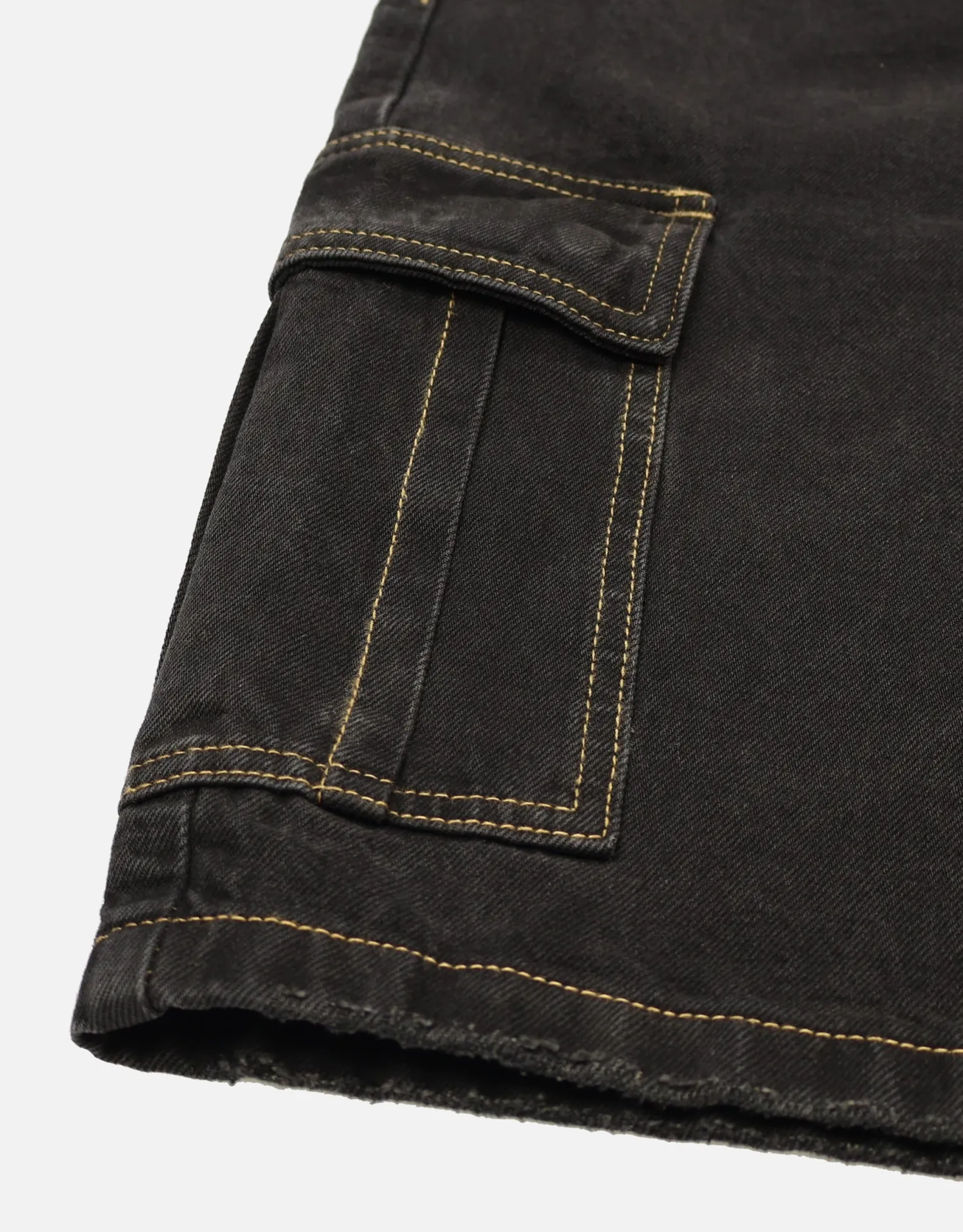 Relaxed Fit Cargo Jorts in Swill Blue