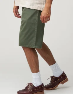 Relaxed Fit Denim Shorts in Jet Black