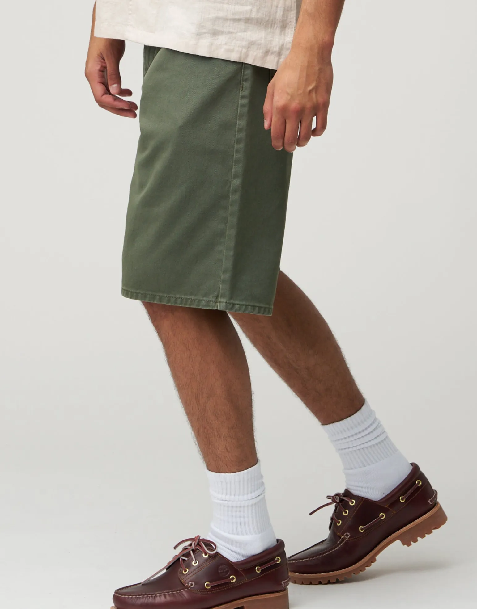 Relaxed Fit Denim Shorts in Washed Black