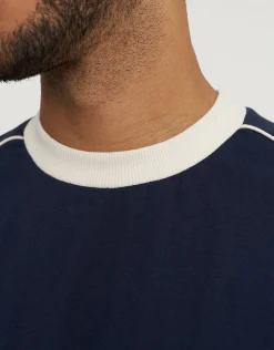 Retro France Football T Shirt in Blanc