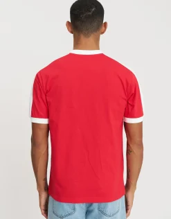 Retro Japan Football T Shirt in Ultramarine