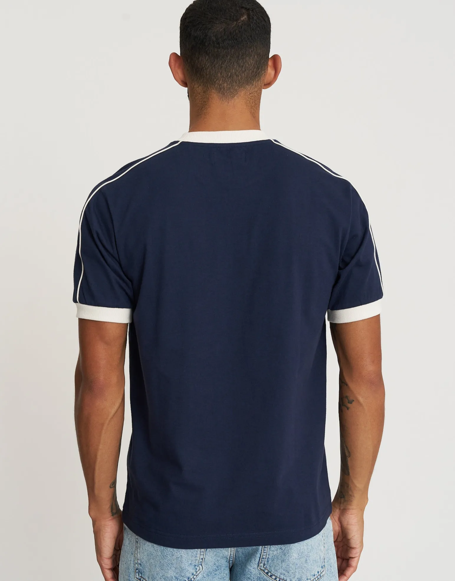 Retro Ringer España Football T Shirt in Lava