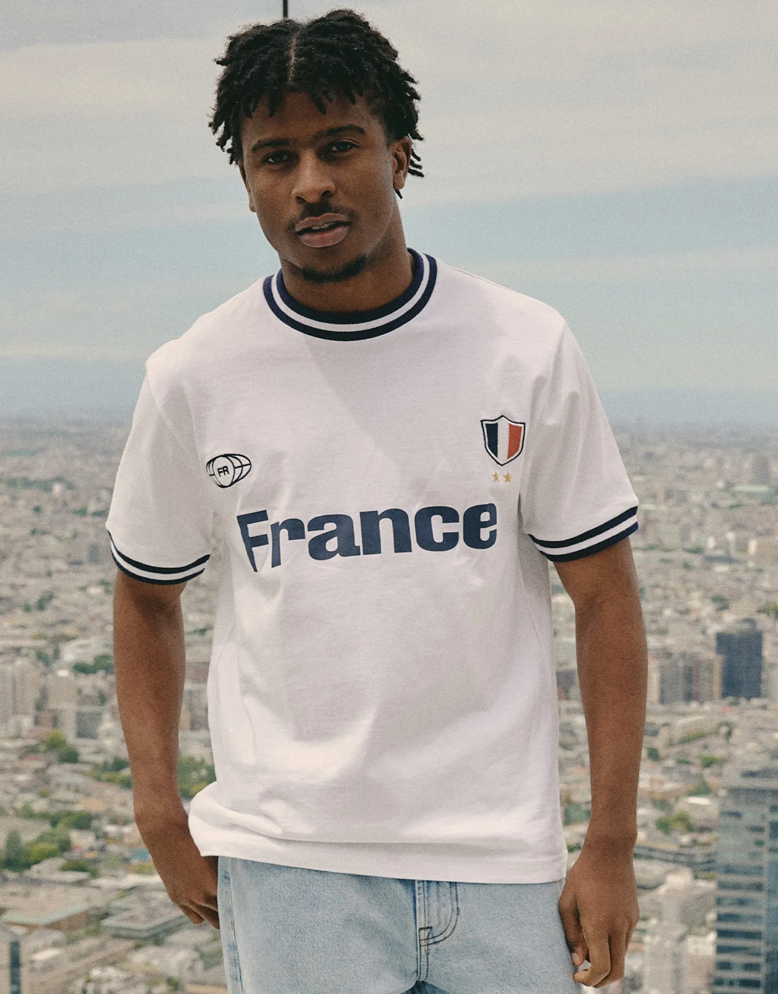 Retro Ringer España Football T Shirt in Lava