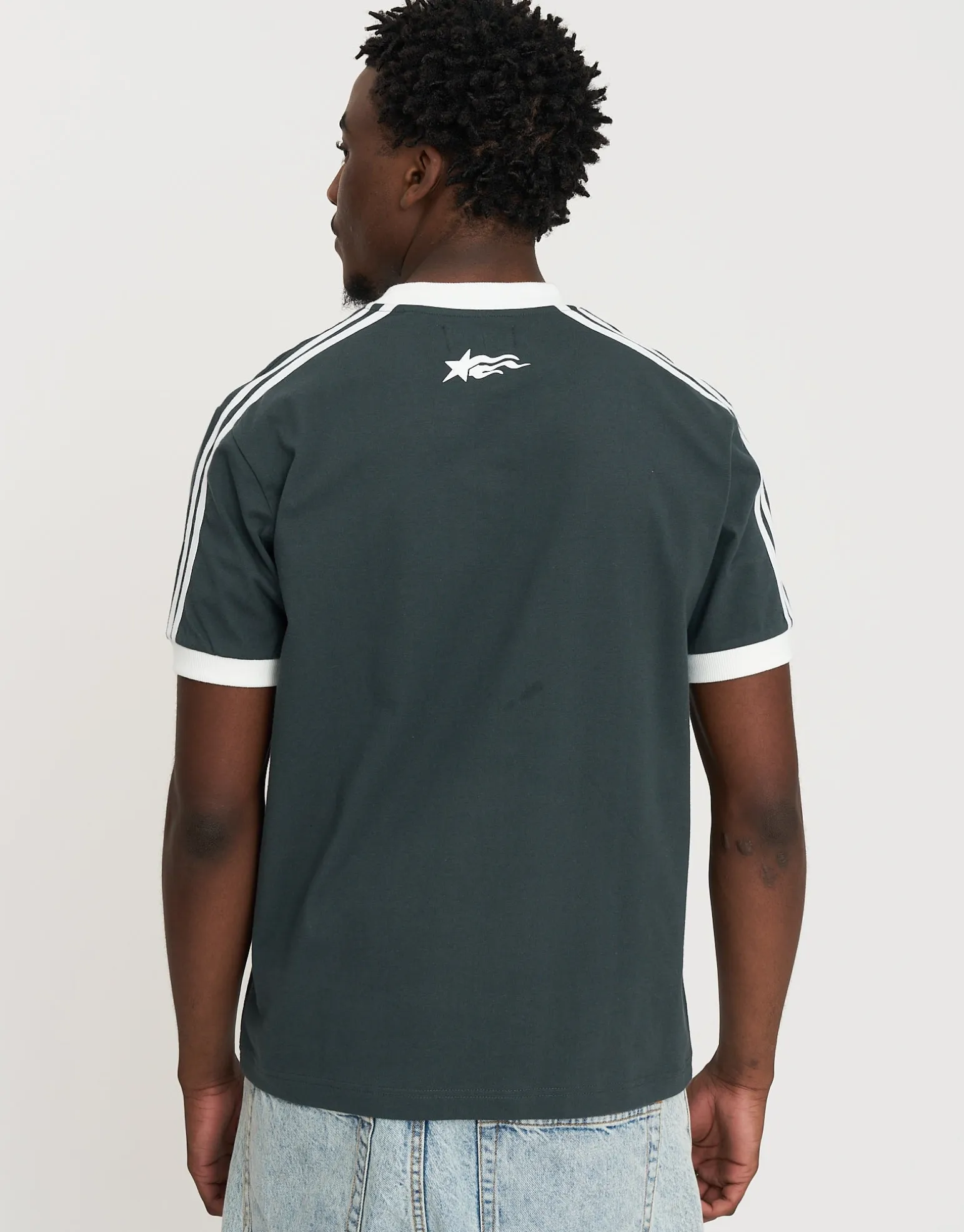 Retro Ringer España Football T Shirt in Lava