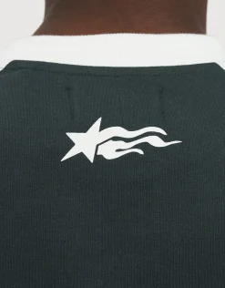 Retro Ringer Italia Football T Shirt in Eclipse