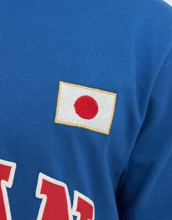Retro Ringer Italia Football T Shirt in Eclipse