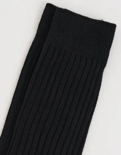 Ribbed Dress Sock in Taupe
