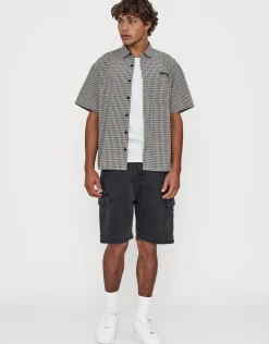 Ribbed Slim Fit Cotton Singlet in Asphalt