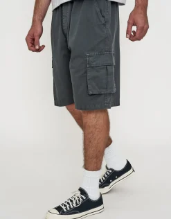 Ripstop Relaxed Cargo Shorts in Bone