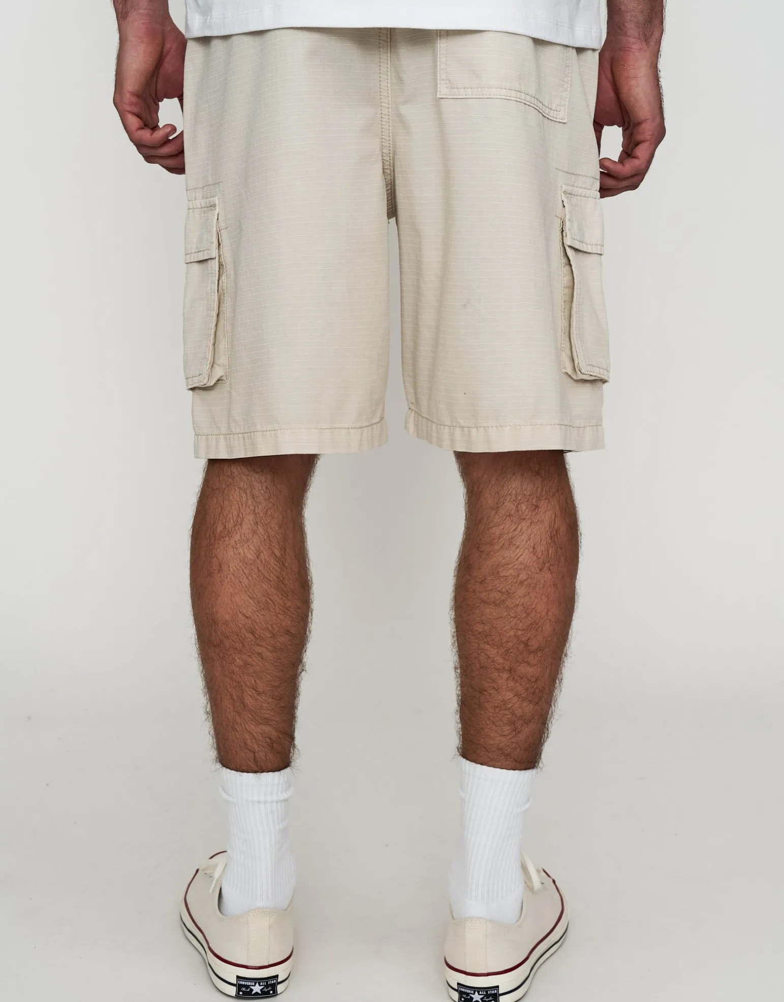 Ripstop Relaxed Cargo Shorts in Charcoal