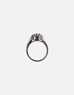 Rose Ring in Vintage Silver