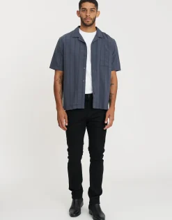 Saber Texture Short Sleeve Shirt in White