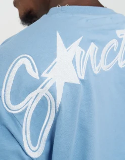 Sanctuary Relaxed Fit T Shirt in Sky Blue
