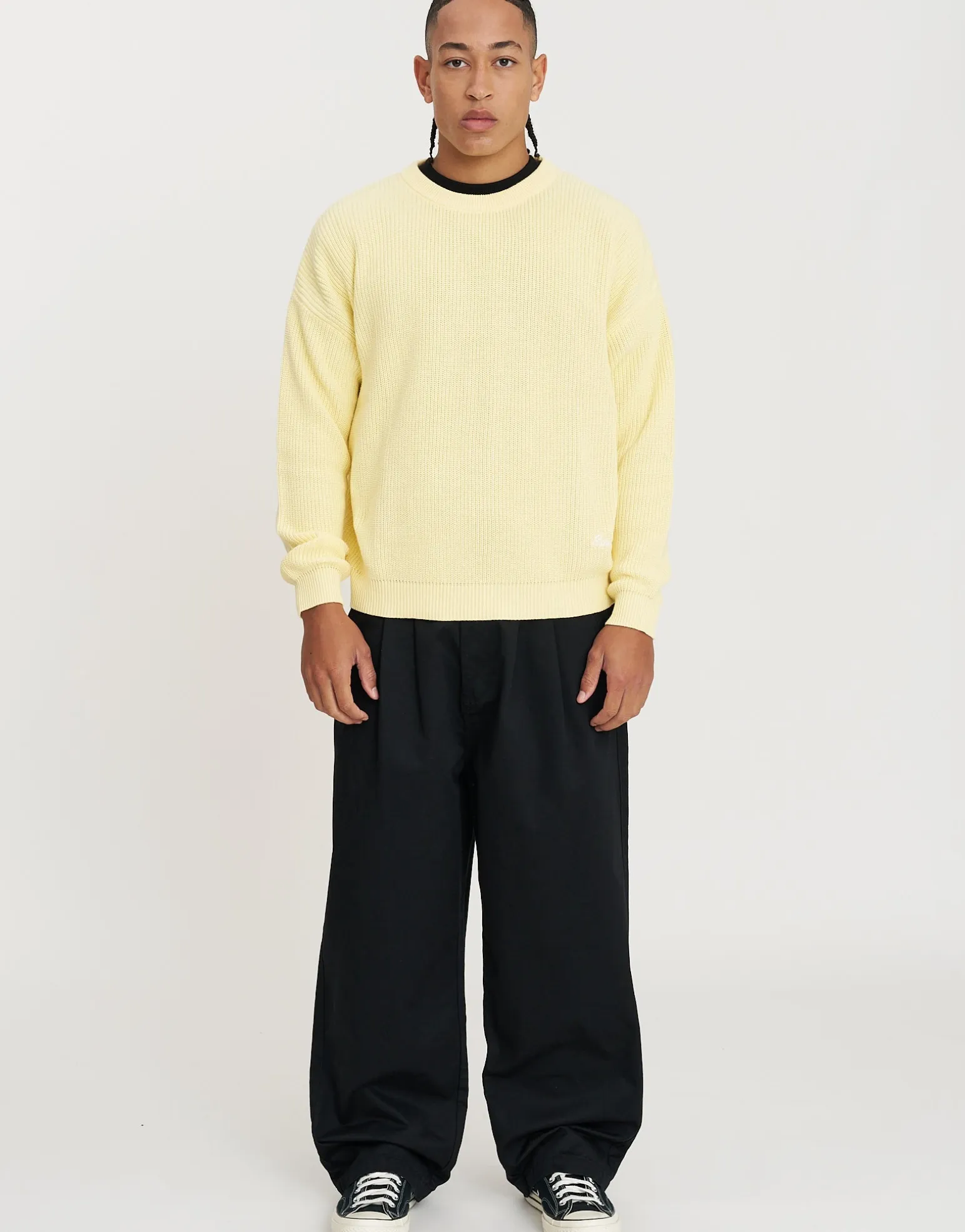 San Marino Oversized Cable Knit in Empire Yellow
