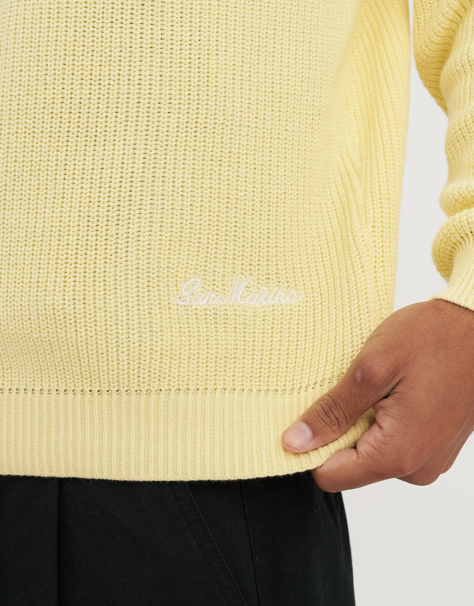 San Marino Oversized Cable Knit in Empire Yellow
