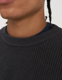 San Marino Oversized Cable Knit in Asphalt