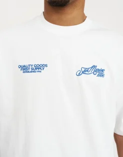 San Marino Quality Goods Tee in Blanc