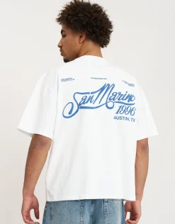 San Marino Quality Goods Tee in Blanc