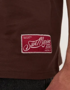 San Marino Quality Goods Tee in Bitter Brown