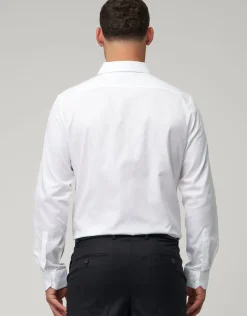 Savant Long Sleeve Premium Dress Shirt in White