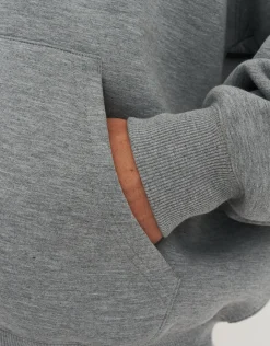 Scuba Oversized Cropped Zip Up Hoodie in Green