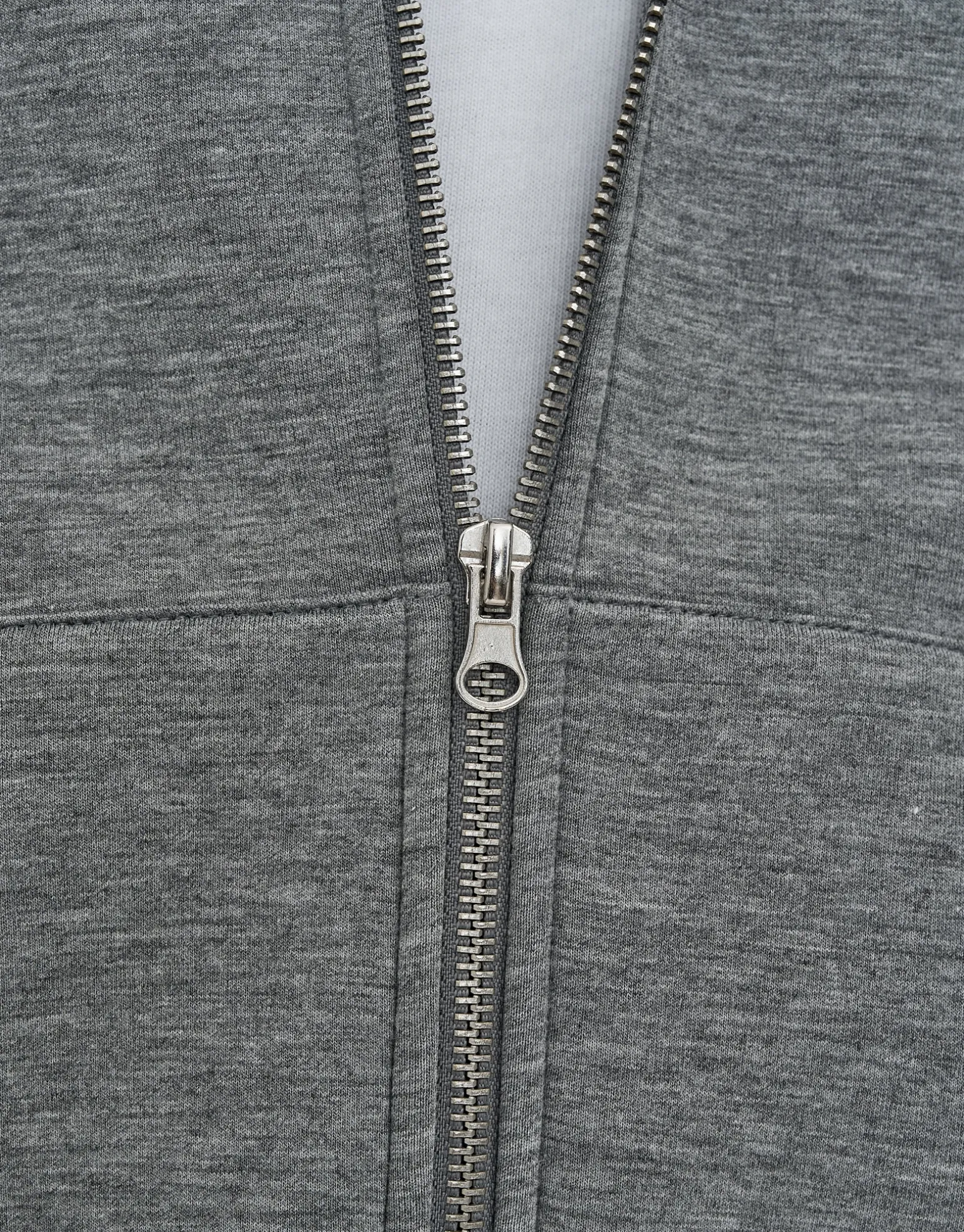 Scuba Oversized Cropped Zip Up Sweat in Black
